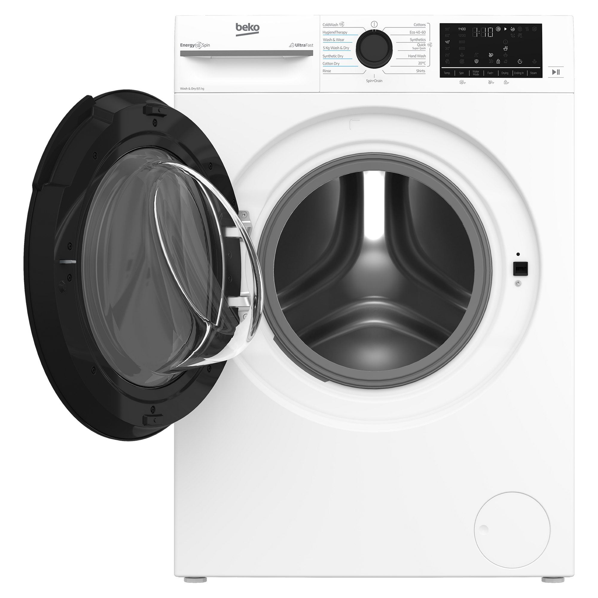 Beko 8kg/5kg Washer Dryer BMND8545UW - White Beko 8kg/5kg Washer Dryer BMND8545UW - White