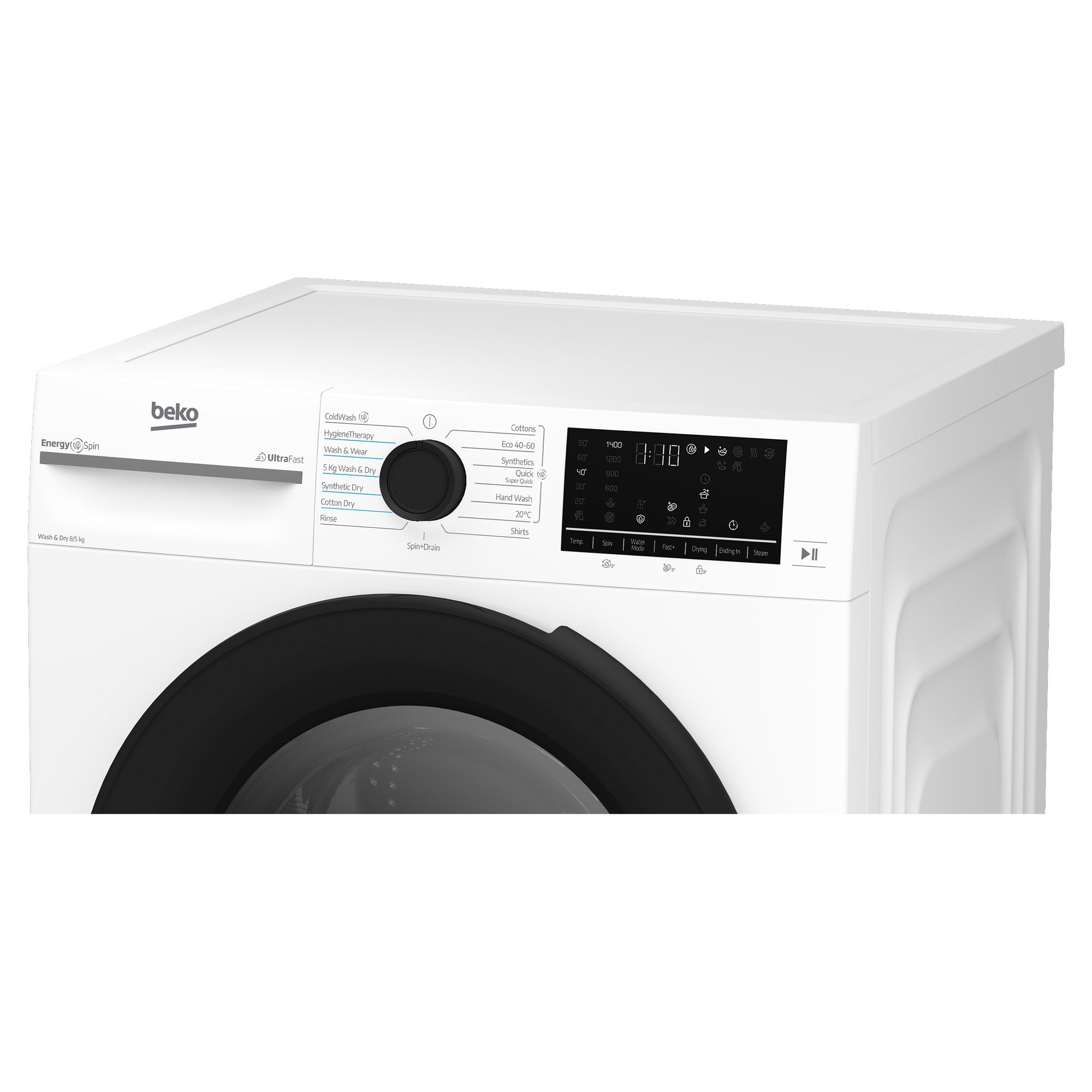 Beko 8kg/5kg Washer Dryer BMND8545UW - White Beko 8kg/5kg Washer Dryer BMND8545UW - White