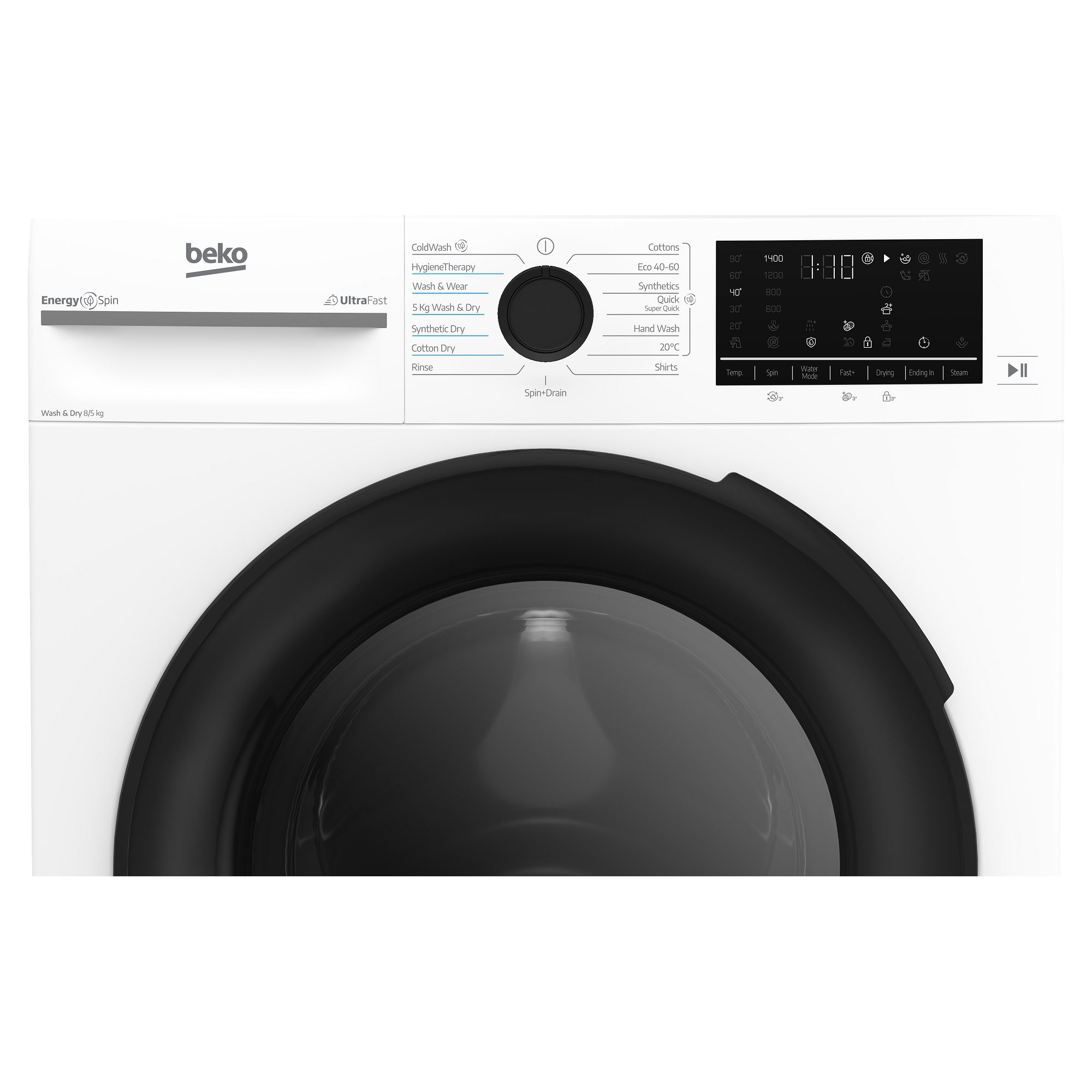 Beko 8kg/5kg Washer Dryer BMND8545UW - White Beko 8kg/5kg Washer Dryer BMND8545UW - White