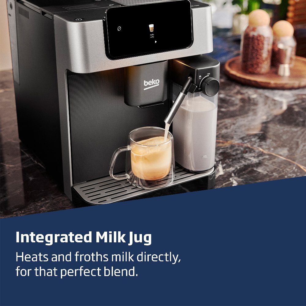 Beko Freestanding Fully Automatic Coffee Machine CEG7304X - Stainless Steel Beko Freestanding Fully Automatic Coffee Machine CEG7304X - Stainless Steel