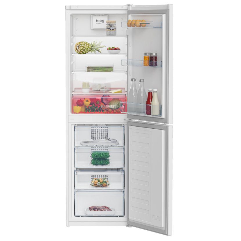 Beko 54cm Frost Free Fridge Freezer CNG4582VW - White Beko 54cm Frost Free Fridge Freezer CNG4582VW - White