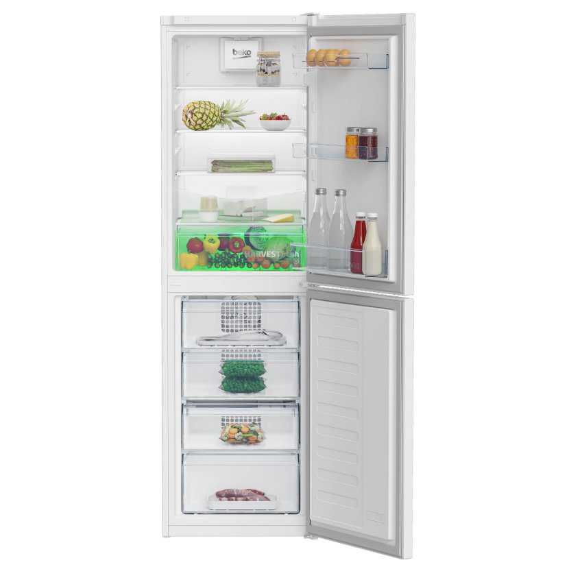 Beko 54cm Frost Free Fridge Freezer CNG4582VW - White Beko 54cm Frost Free Fridge Freezer CNG4582VW - White