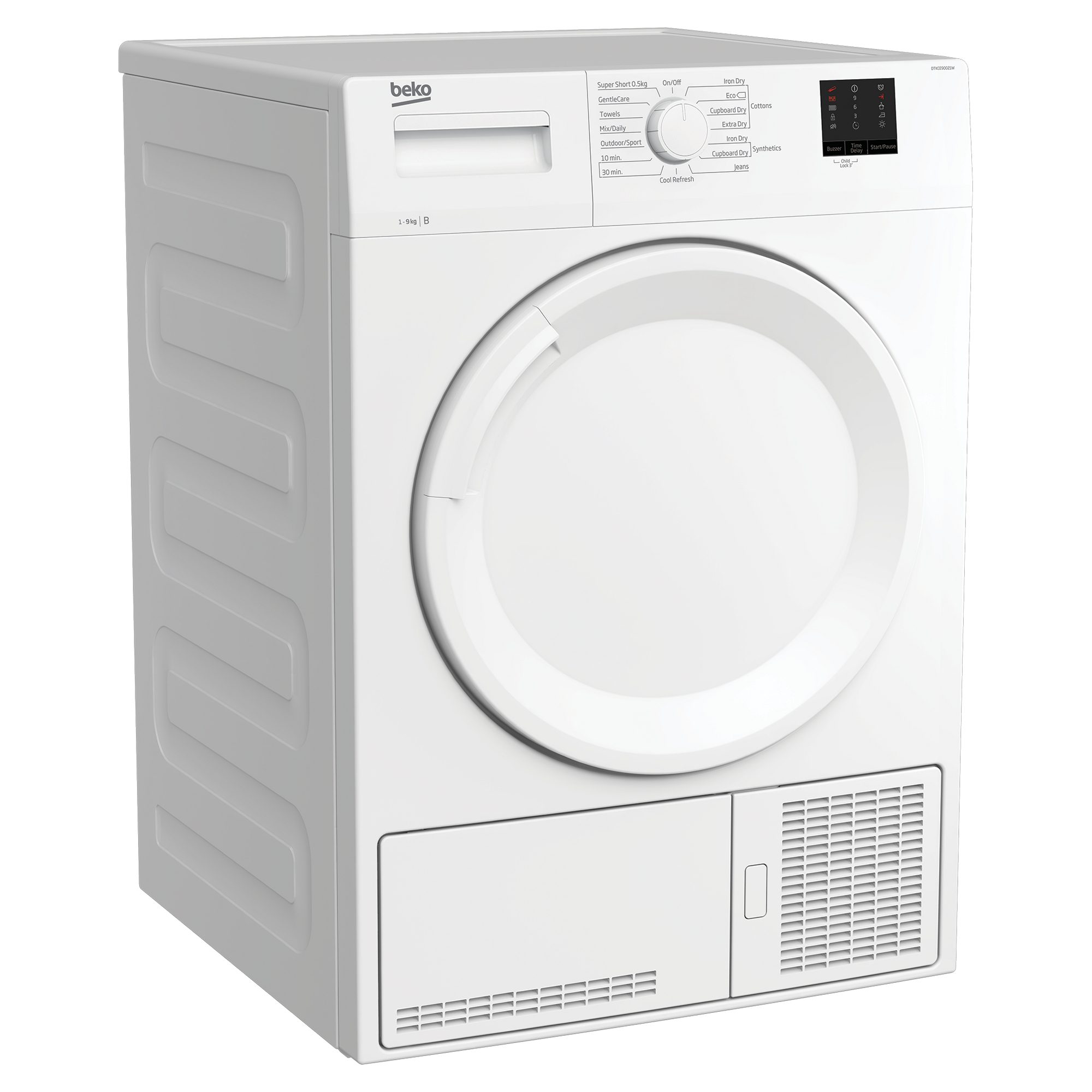 Beko 9kg Condenser Dryer DTKCE90021W - White Beko 9kg Condenser Dryer DTKCE90021W - White