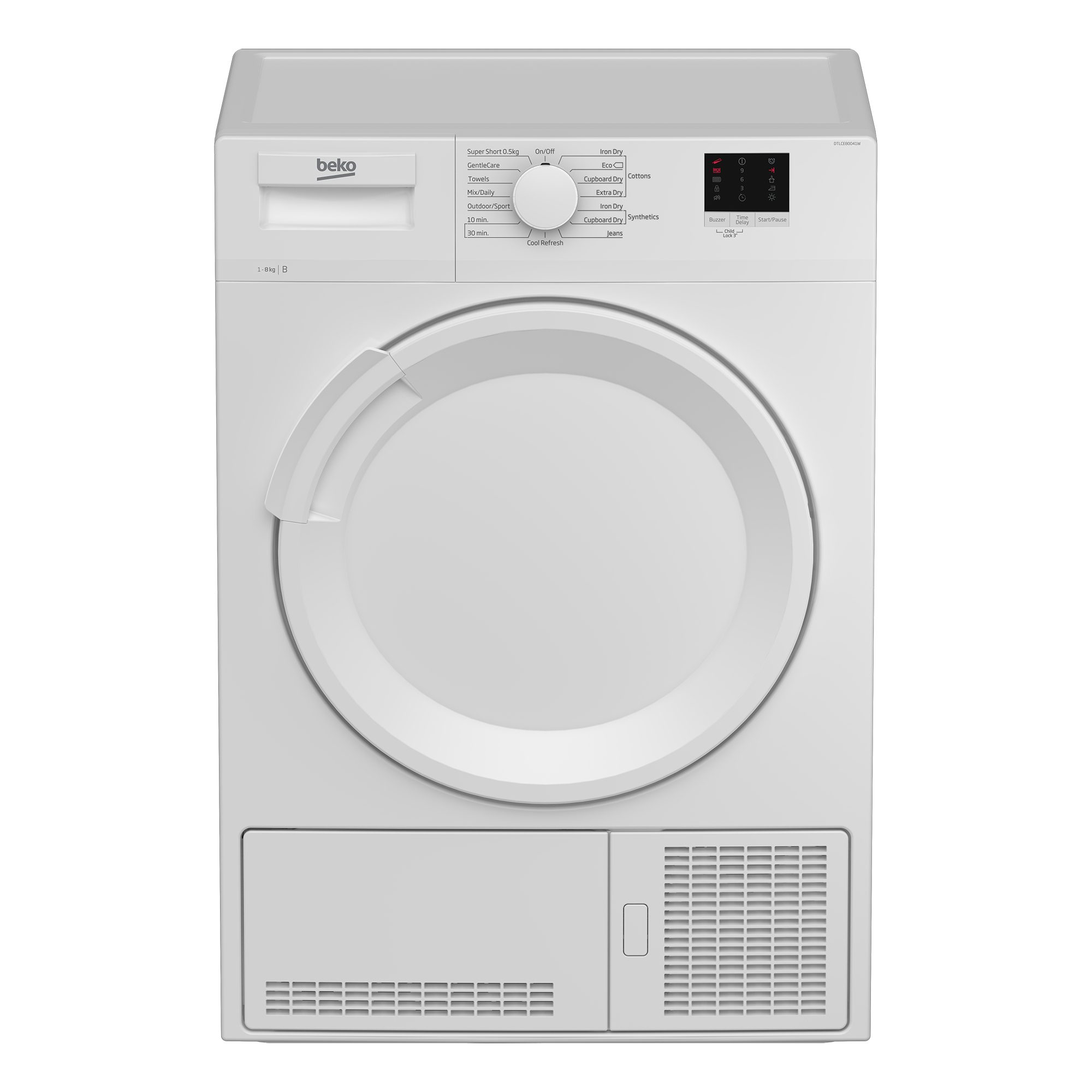 Beko  8kg Condenser Dryer DTLCE80041W - White