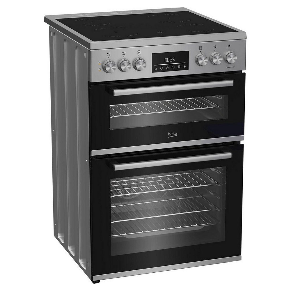 Beko 60cm Freestanding Ceramic Cooker EDC6731S - Silver Beko 60cm Freestanding Ceramic Cooker EDC6731S - Silver