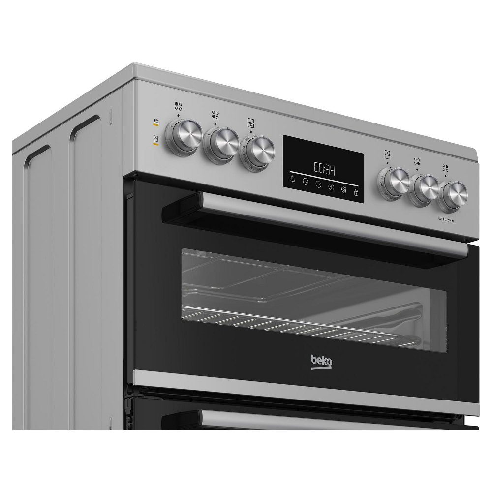Beko 60cm Freestanding Ceramic Cooker EDC6731S - Silver Beko 60cm Freestanding Ceramic Cooker EDC6731S - Silver