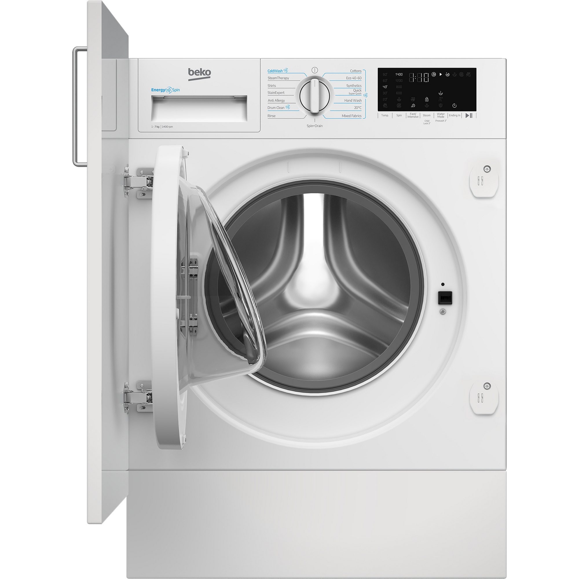 Beko 7kg Fully Integrated Washing Machine 1400rpm WTIK741511 Beko 7kg Fully Integrated Washing Machine 1400rpm WTIK741511
