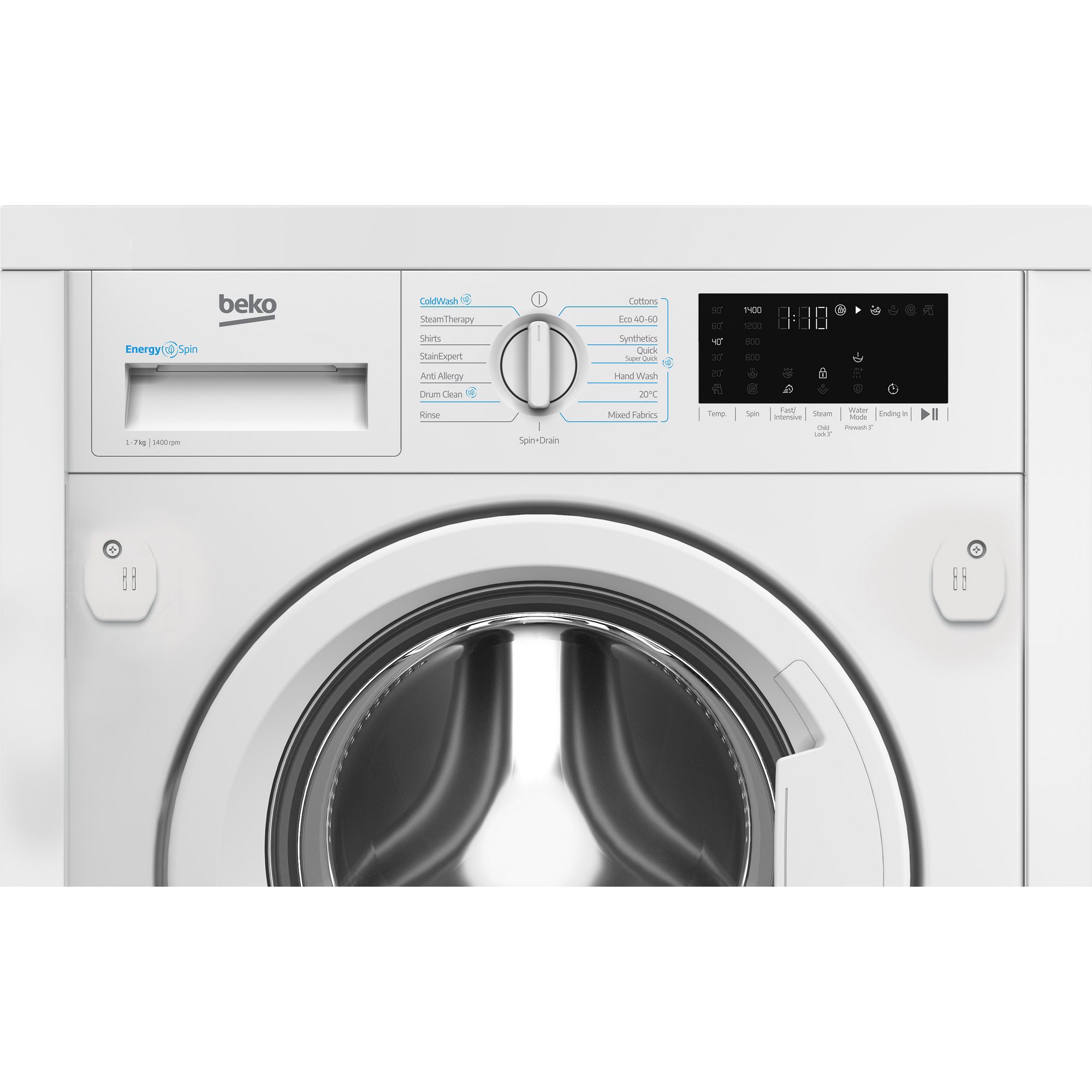 Beko 7kg Fully Integrated Washing Machine 1400rpm WTIK741511 Beko 7kg Fully Integrated Washing Machine 1400rpm WTIK741511