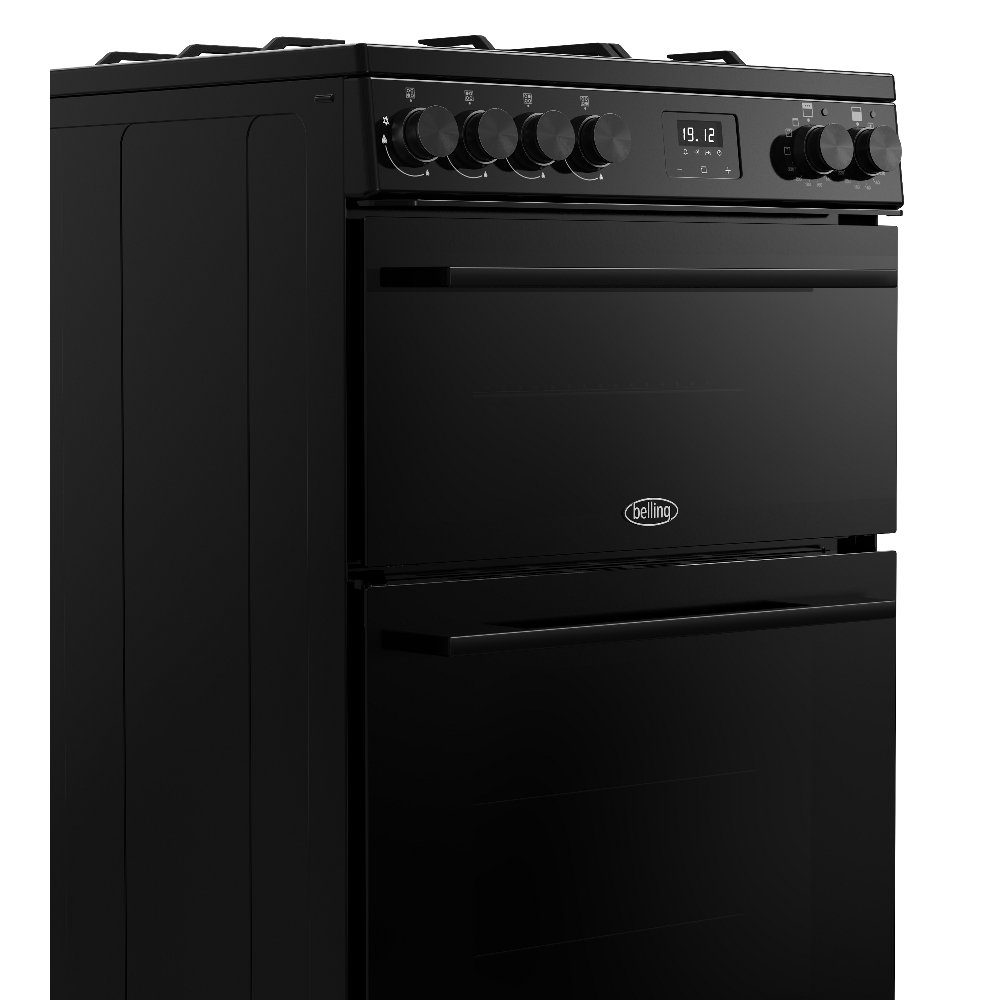 Belling Vision 60DF Twin Cavity Dual Fuel Freestanding Cooker 444412047 - Black Belling Vision 60DF Twin Cavity Dual Fuel Freestanding Cooker 444412047 - Black