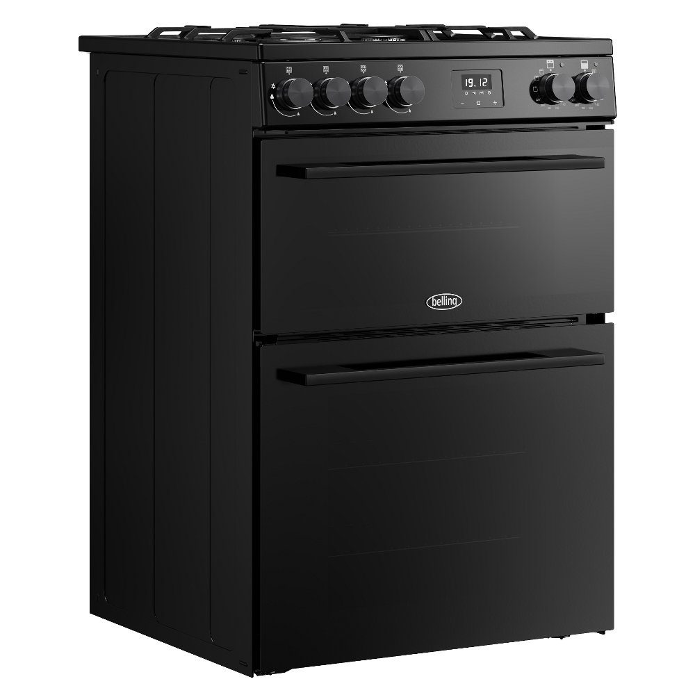 Belling Vision 60DF Twin Cavity Dual Fuel Freestanding Cooker 444412047 - Black Belling Vision 60DF Twin Cavity Dual Fuel Freestanding Cooker 444412047 - Black