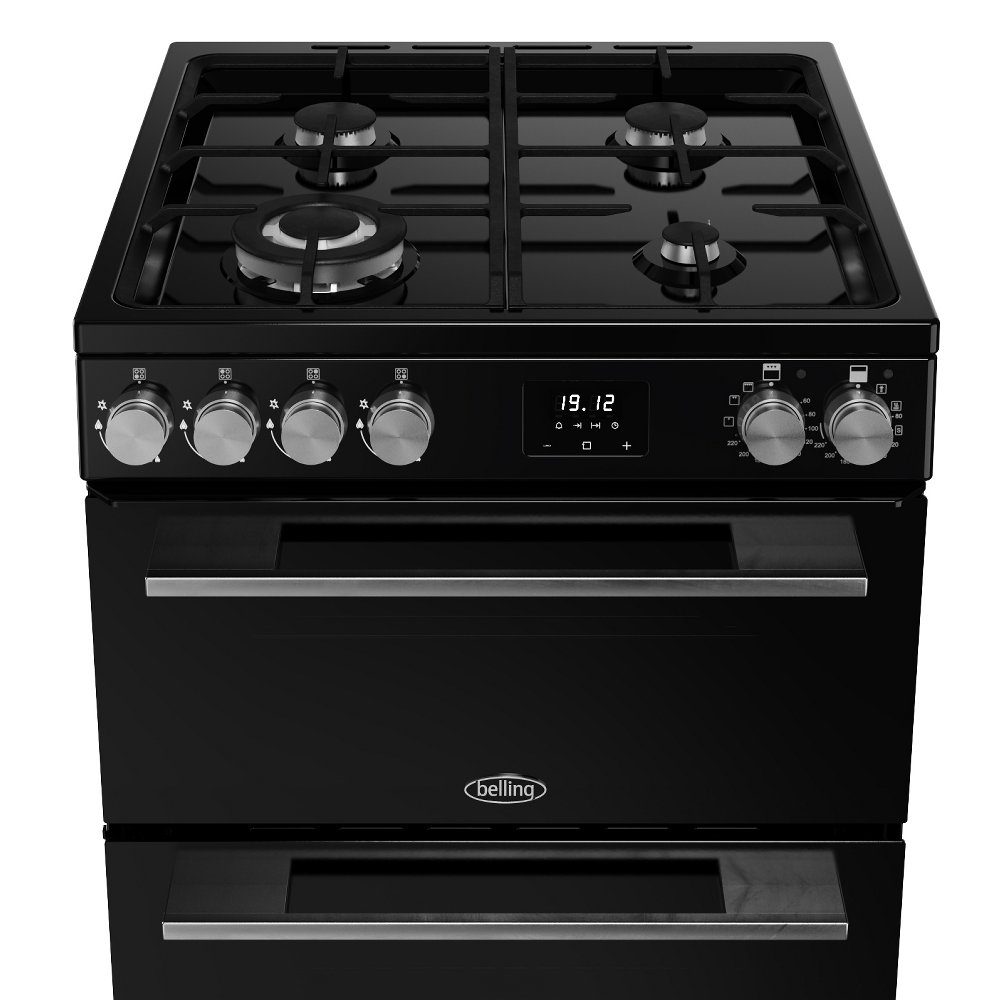 Belling Vision 60DF Twin Cavity Dual Fuel Freestanding Cooker 444412048 - Black Belling Vision 60DF Twin Cavity Dual Fuel Freestanding Cooker 444412048 - Black