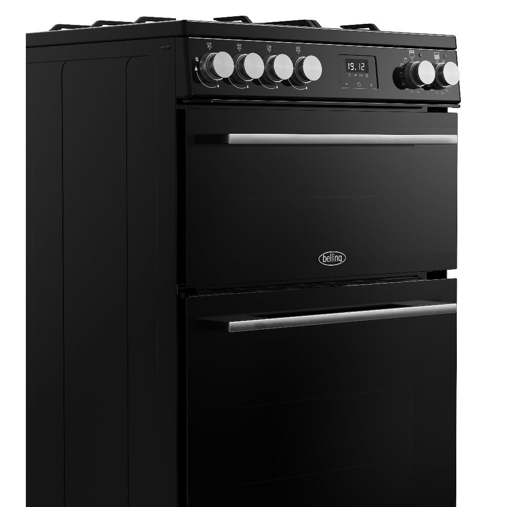 Belling Vision 60DF Twin Cavity Dual Fuel Freestanding Cooker 444412048 - Black Belling Vision 60DF Twin Cavity Dual Fuel Freestanding Cooker 444412048 - Black