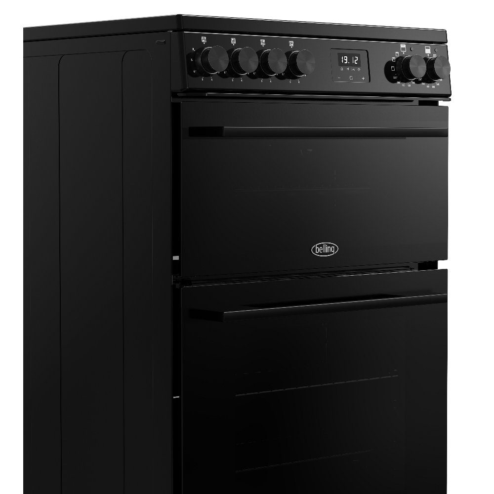 Belling Vision 60E Twin Cavity Ceramic Freestanding Cooker 444412049 - Black Belling Vision 60E Twin Cavity Ceramic Freestanding Cooker 444412049 - Black