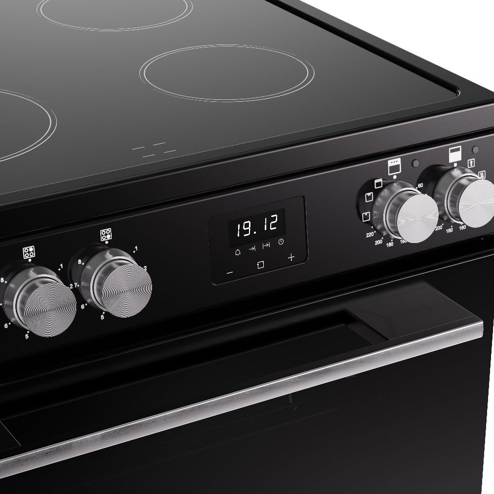 Belling Vision 60EI Twin Cavity Induction Freestanding Cooker 444412059 - BLACK Belling Vision 60EI Twin Cavity Induction Freestanding Cooker 444412059 - BLACK