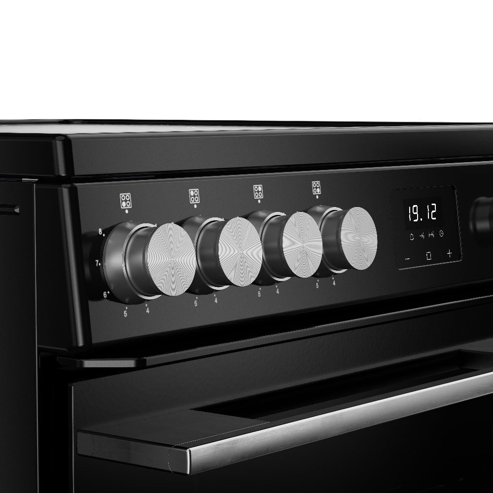 Belling Vision 60EI Twin Cavity Induction Freestanding Cooker 444412059 - BLACK Belling Vision 60EI Twin Cavity Induction Freestanding Cooker 444412059 - BLACK