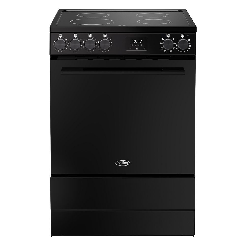 Belling Vision 60EI Single Cavity Induction Freestanding Cooker 444412053 - Black