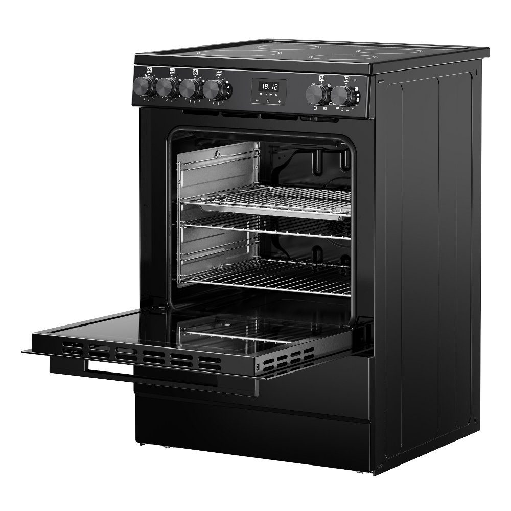 Belling Vision 60EI Single Cavity Induction Freestanding Cooker 444412053 - Black Belling Vision 60EI Single Cavity Induction Freestanding Cooker 444412053 - Black