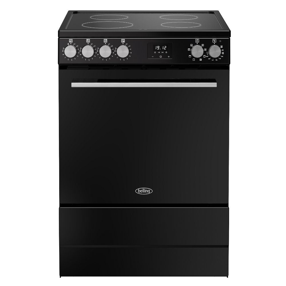 Belling Vision 60EI Single Cavity Induction Freestanding Cooker 444412054 - Black