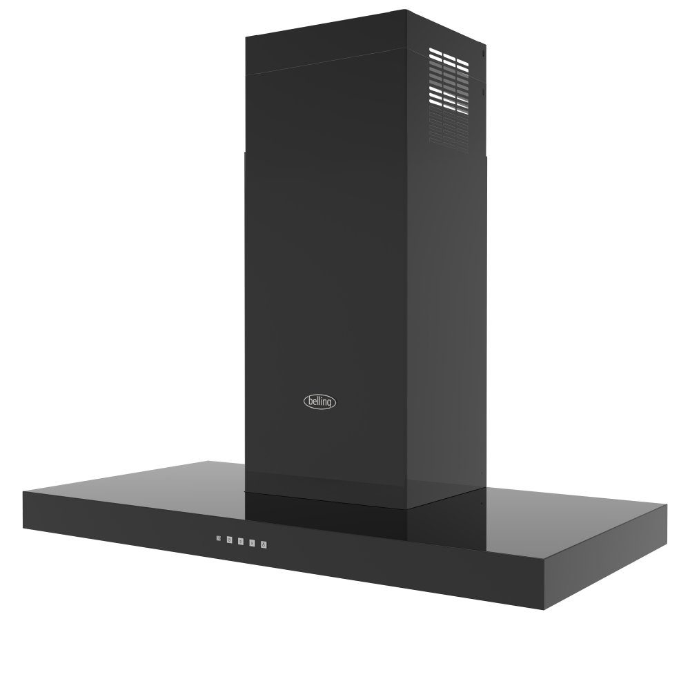 Belling Cookcentre 110T Chimney Hood 444411666 - Black Belling Cookcentre 110T Chimney Hood 444411666 - Black