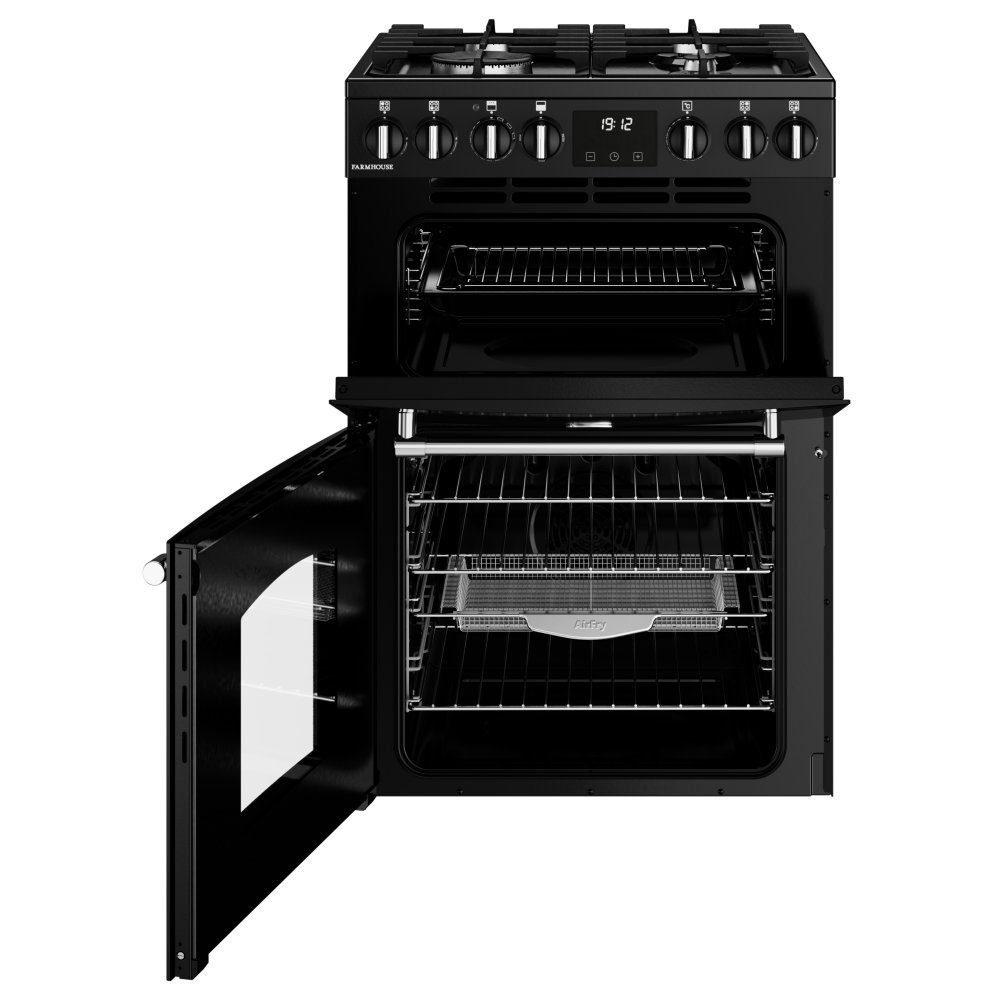Belling 11813 60cm Dual Fuel Mini Range Cooker BEL MRA FARMHOUSE 60DF BLK - BLACK Belling 11813 60cm Dual Fuel Mini Range Cooker BEL MRA FARMHOUSE 60DF BLK - BLACK