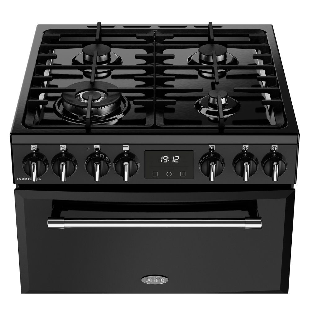 Belling 11813 60cm Dual Fuel Mini Range Cooker BEL MRA FARMHOUSE 60DF BLK - BLACK Belling 11813 60cm Dual Fuel Mini Range Cooker BEL MRA FARMHOUSE 60DF BLK - BLACK