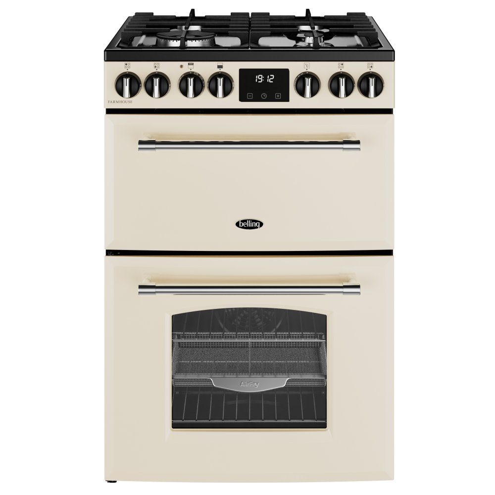 Belling Farmhouse 60DF Dual Fuel Mini Range Cooker 444411813 - Black