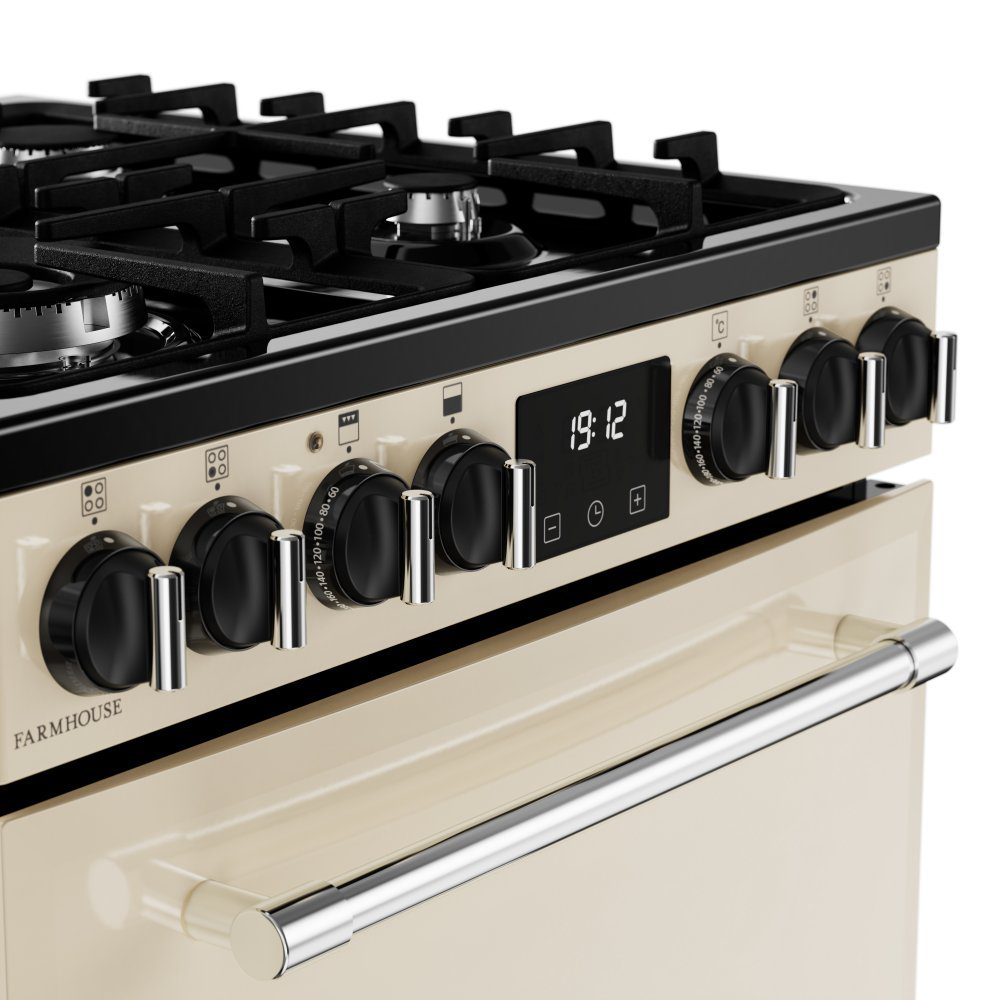 Belling Farmhouse 60DF Dual Fuel Mini Range Cooker 444411813 - Black Belling Farmhouse 60DF Dual Fuel Mini Range Cooker 444411813 - Black