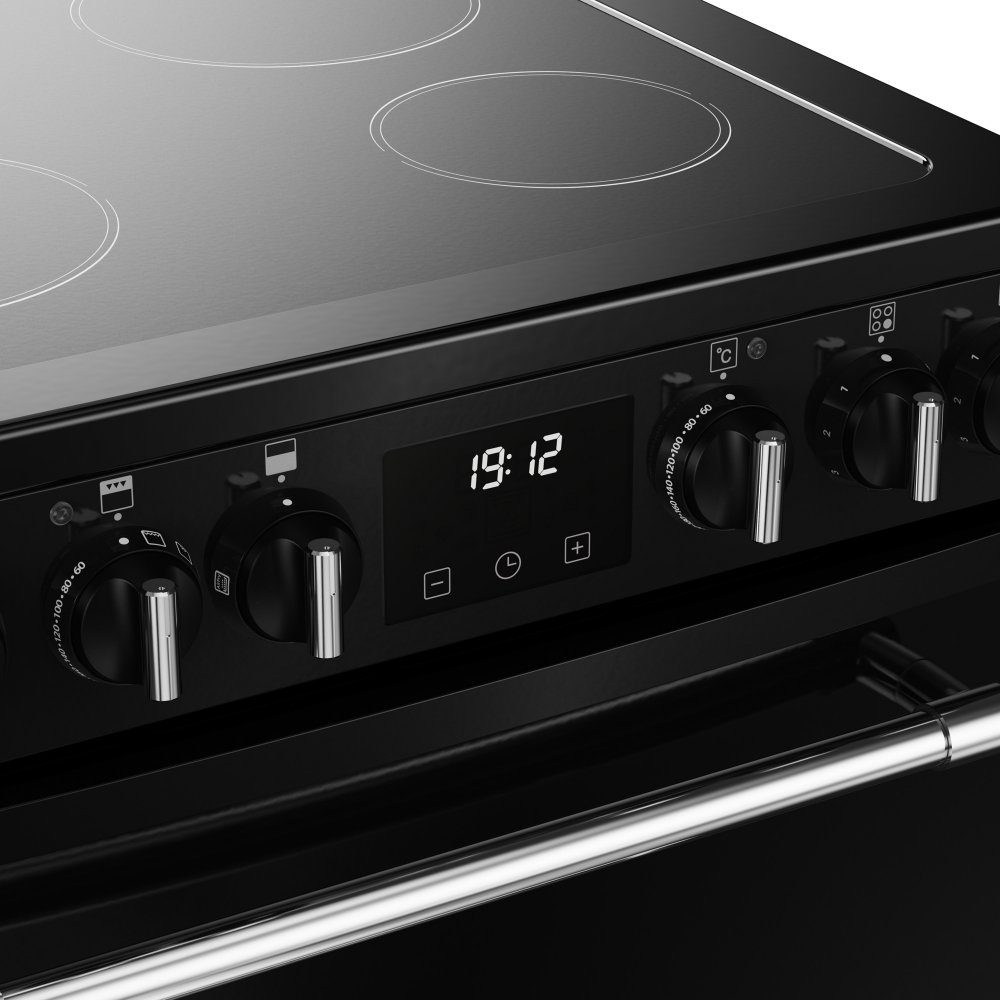 Belling Farmhouse 60E Ceramic Mini Range Cooker 444411810 - Black Belling Farmhouse 60E Ceramic Mini Range Cooker 444411810 - Black