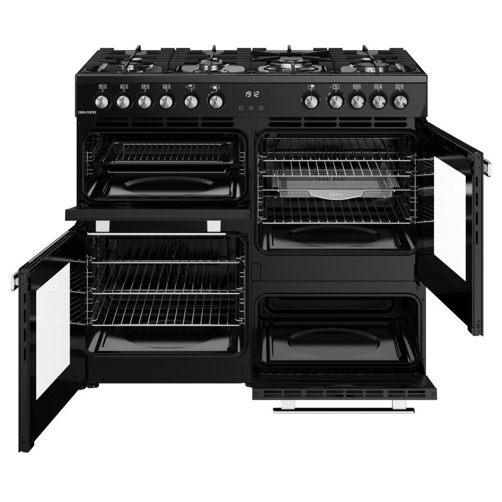 Belling Cookcentre 100DF Dual Fuel Range Cooker 444411799 - Black Belling Cookcentre 100DF Dual Fuel Range Cooker 444411799 - Black