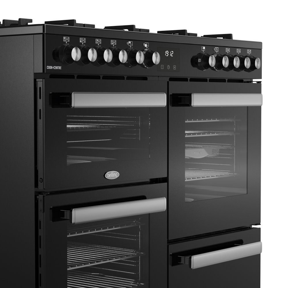 Belling Cookcentre 100DF Dual Fuel Range Cooker 444411799 - Black Belling Cookcentre 100DF Dual Fuel Range Cooker 444411799 - Black
