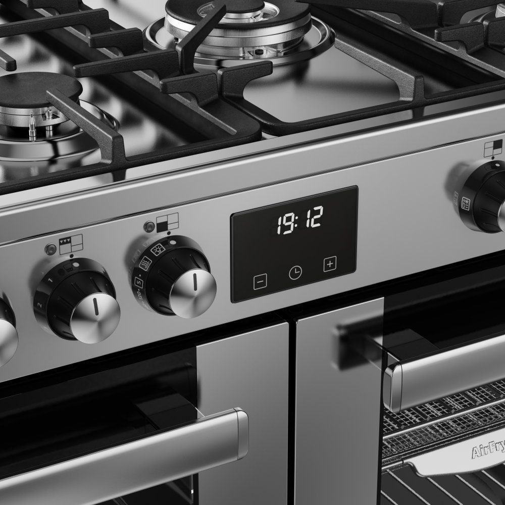 Belling Cookcentre 100DF Dual Fuel Range Cooker 444411800 - Stainless Steel Belling Cookcentre 100DF Dual Fuel Range Cooker 444411800 - Stainless Steel