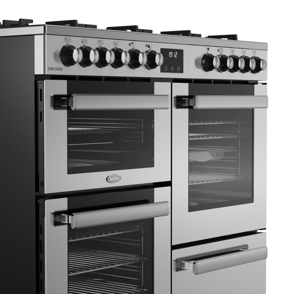 Belling Cookcentre 100DF Dual Fuel Range Cooker 444411800 - Stainless Steel Belling Cookcentre 100DF Dual Fuel Range Cooker 444411800 - Stainless Steel