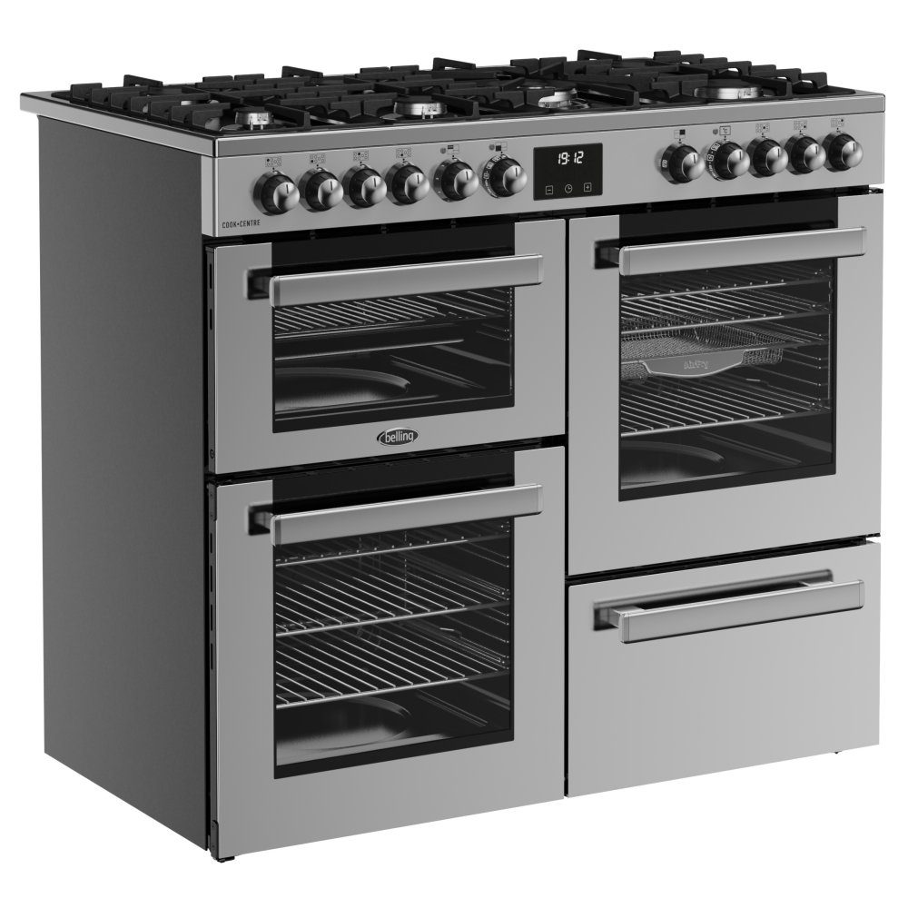 Belling Cookcentre 100DF Dual Fuel Range Cooker 444411800 - Stainless Steel Belling Cookcentre 100DF Dual Fuel Range Cooker 444411800 - Stainless Steel