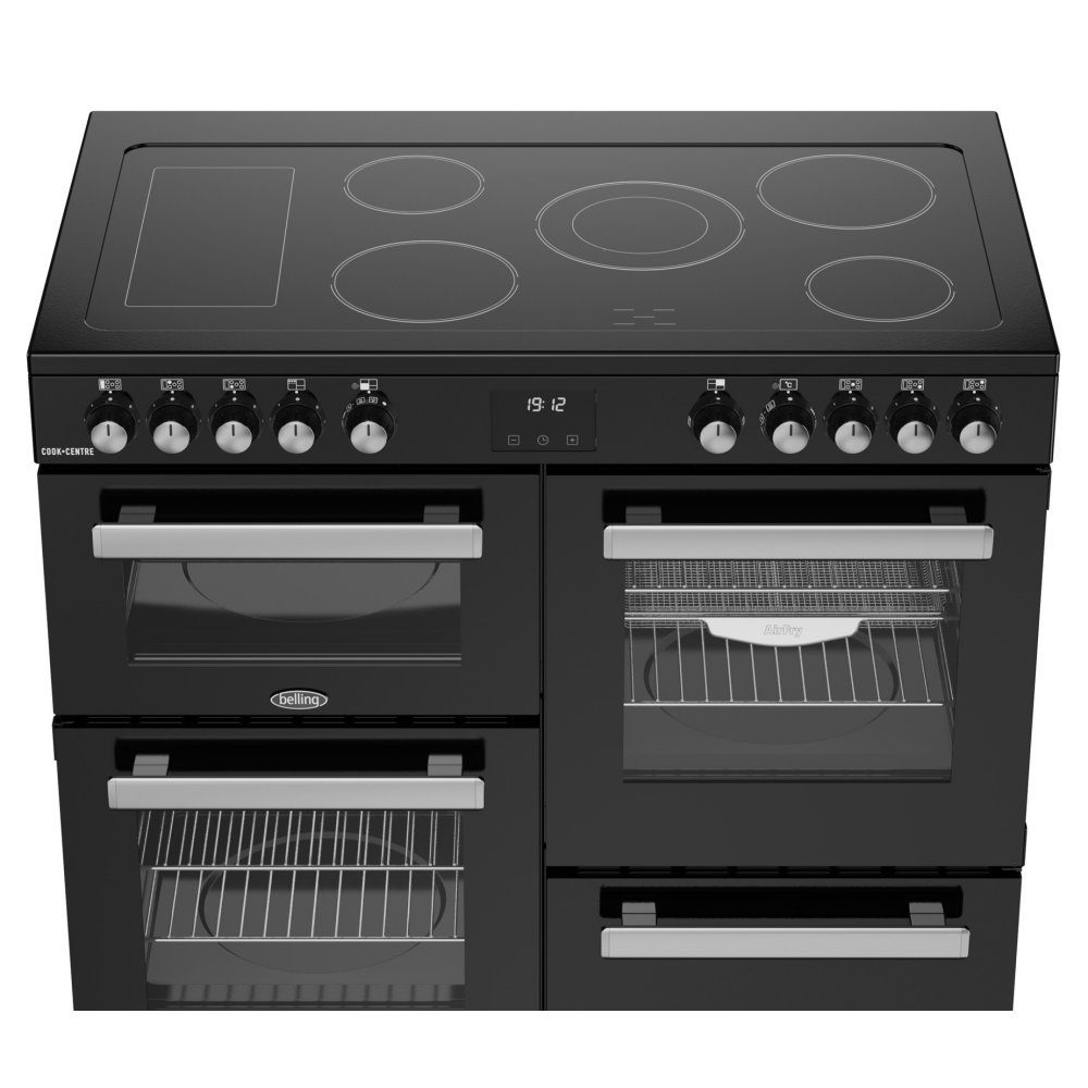 Belling Cookcentre 100E Ceramic Range Cooker 444411797 - BLACK Belling Cookcentre 100E Ceramic Range Cooker 444411797 - BLACK