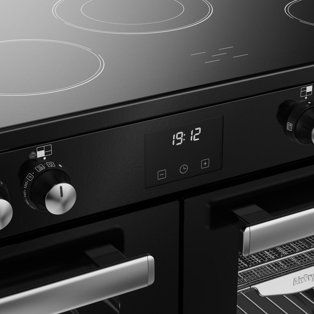 Belling Cookcentre 100E Ceramic Range Cooker 444411797 - BLACK Belling Cookcentre 100E Ceramic Range Cooker 444411797 - BLACK