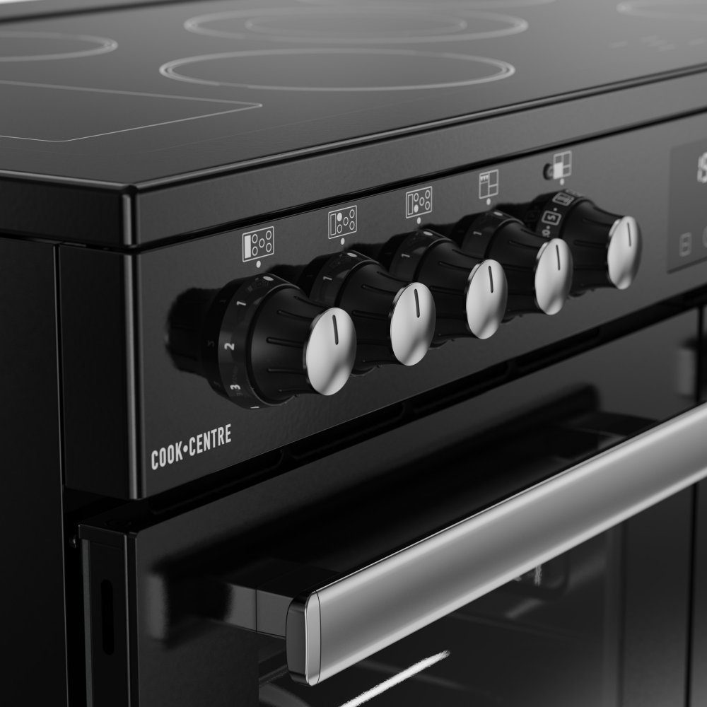 Belling Cookcentre 100E Ceramic Range Cooker 444411797 - BLACK Belling Cookcentre 100E Ceramic Range Cooker 444411797 - BLACK