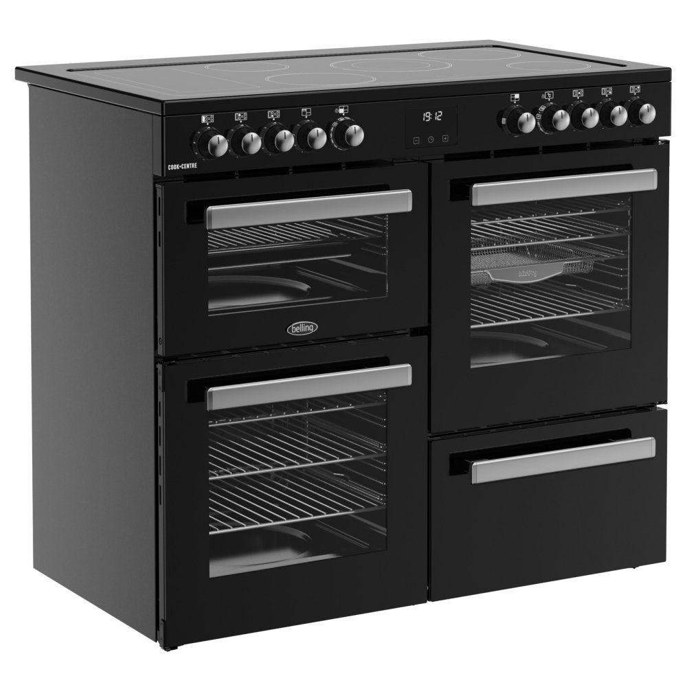 Belling Cookcentre 100E Ceramic Range Cooker 444411797 - BLACK Belling Cookcentre 100E Ceramic Range Cooker 444411797 - BLACK