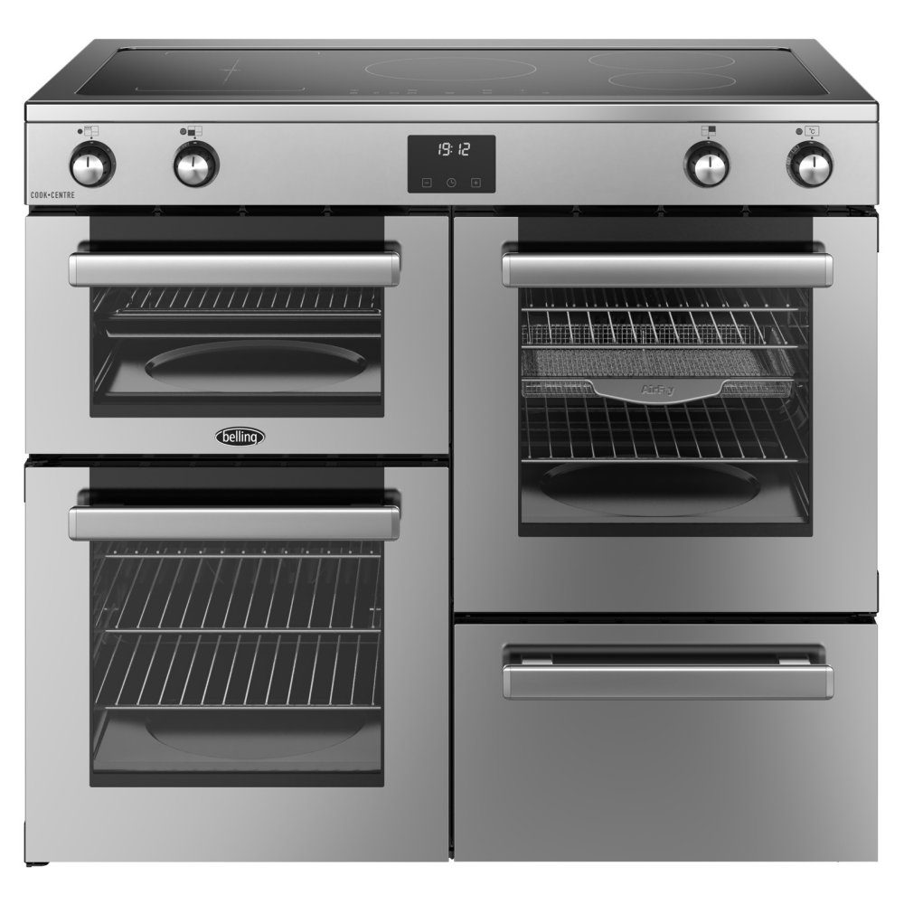 Belling Cookcentre 100EI Induction Range Cooker 444411802 - Stainless Steel