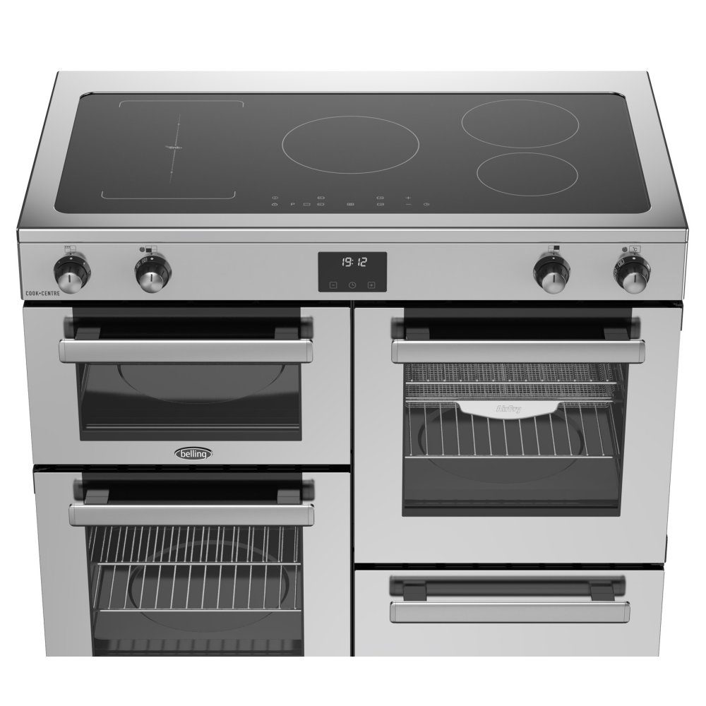 Belling Cookcentre 100EI Induction Range Cooker 444411802 - Stainless Steel Belling Cookcentre 100EI Induction Range Cooker 444411802 - Stainless Steel