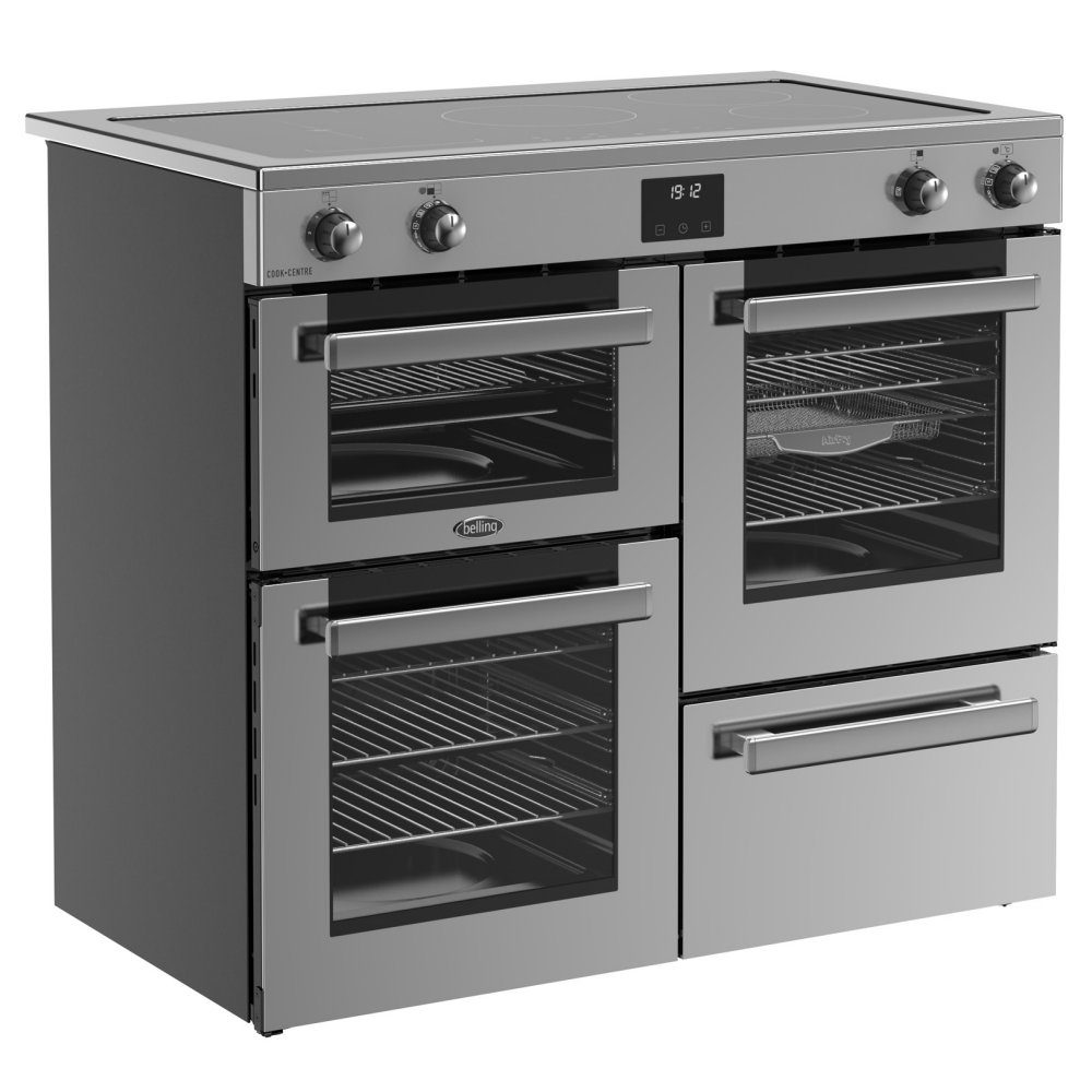 Belling Cookcentre 100EI Induction Range Cooker 444411802 - Stainless Steel Belling Cookcentre 100EI Induction Range Cooker 444411802 - Stainless Steel