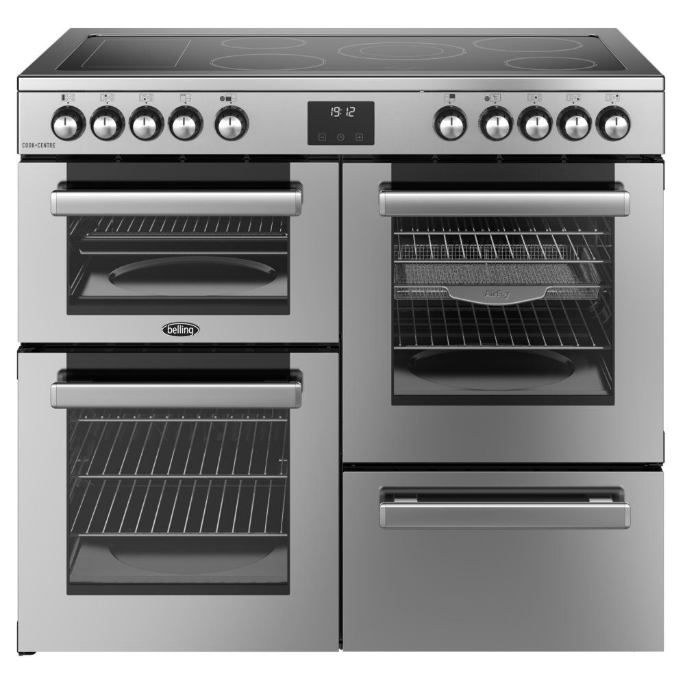 Belling Cookcentre 100E Ceramic Range Cooker 444411798 - Stainless Steel