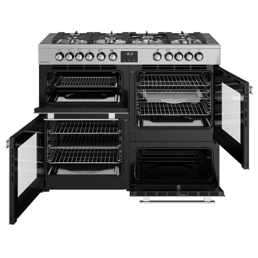 Belling Cookcentre 110DF Dual Fuel Range Cooker 444411806 - Stainless Steel Belling Cookcentre 110DF Dual Fuel Range Cooker 444411806 - Stainless Steel