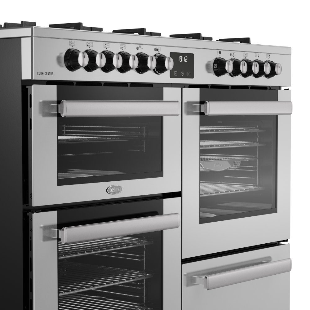 Belling Cookcentre 110DF Dual Fuel Range Cooker 444411806 - Stainless Steel Belling Cookcentre 110DF Dual Fuel Range Cooker 444411806 - Stainless Steel