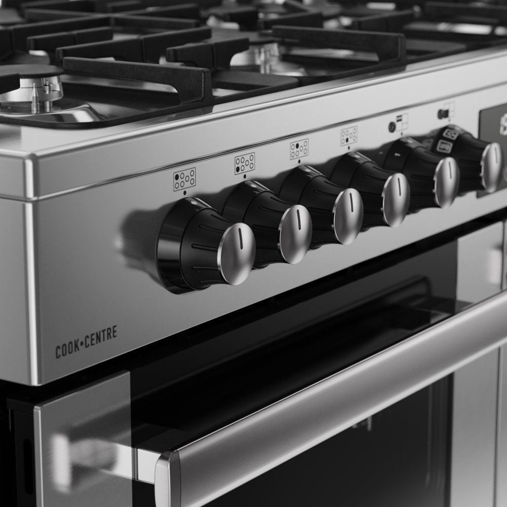 Belling Cookcentre 110DF Dual Fuel Range Cooker 444411806 - Stainless Steel Belling Cookcentre 110DF Dual Fuel Range Cooker 444411806 - Stainless Steel
