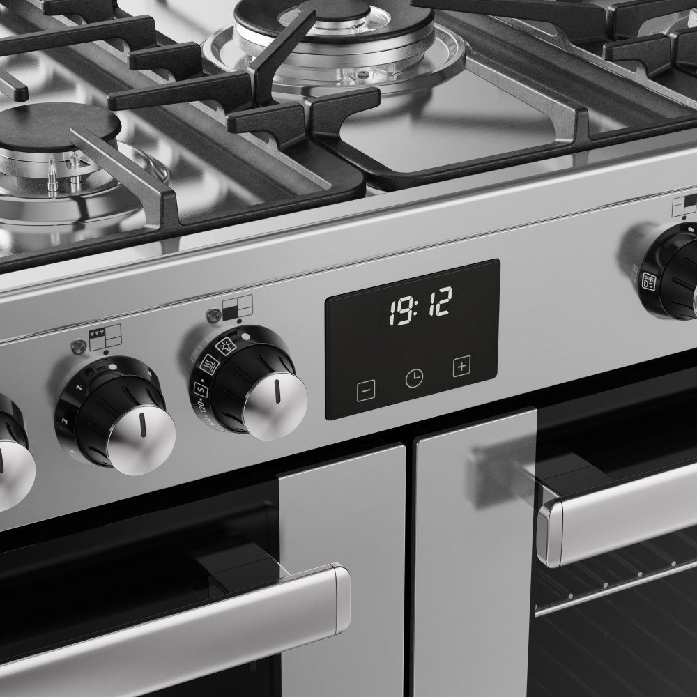 Belling Cookcentre 110DF Dual Fuel Range Cooker 444411806 - Stainless Steel Belling Cookcentre 110DF Dual Fuel Range Cooker 444411806 - Stainless Steel