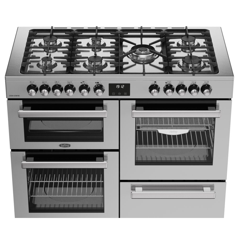 Belling Cookcentre 110DF Dual Fuel Range Cooker 444411806 - Stainless Steel Belling Cookcentre 110DF Dual Fuel Range Cooker 444411806 - Stainless Steel