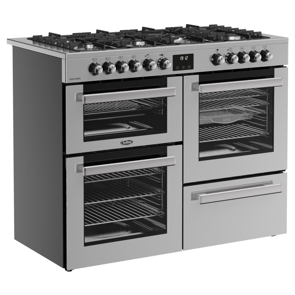 Belling Cookcentre 110DF Dual Fuel Range Cooker 444411806 - Stainless Steel Belling Cookcentre 110DF Dual Fuel Range Cooker 444411806 - Stainless Steel