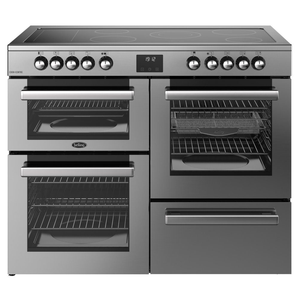 Belling Cookcentre 110E Ceramic Range Cooker 444411804 - Stainless Steel