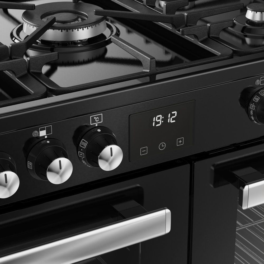 Belling Cookcentre 90DF Dual Fuel Range Cooker 444411793 - Black Belling Cookcentre 90DF Dual Fuel Range Cooker 444411793 - Black