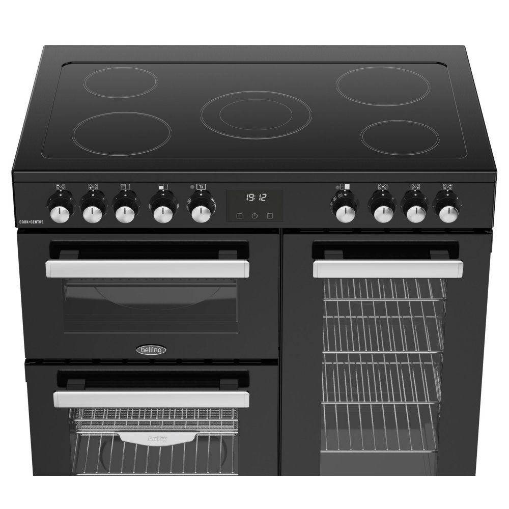 Belling Cookcentre 90E Ceramic Range Cooker 444411791 - BLACK Belling Cookcentre 90E Ceramic Range Cooker 444411791 - BLACK